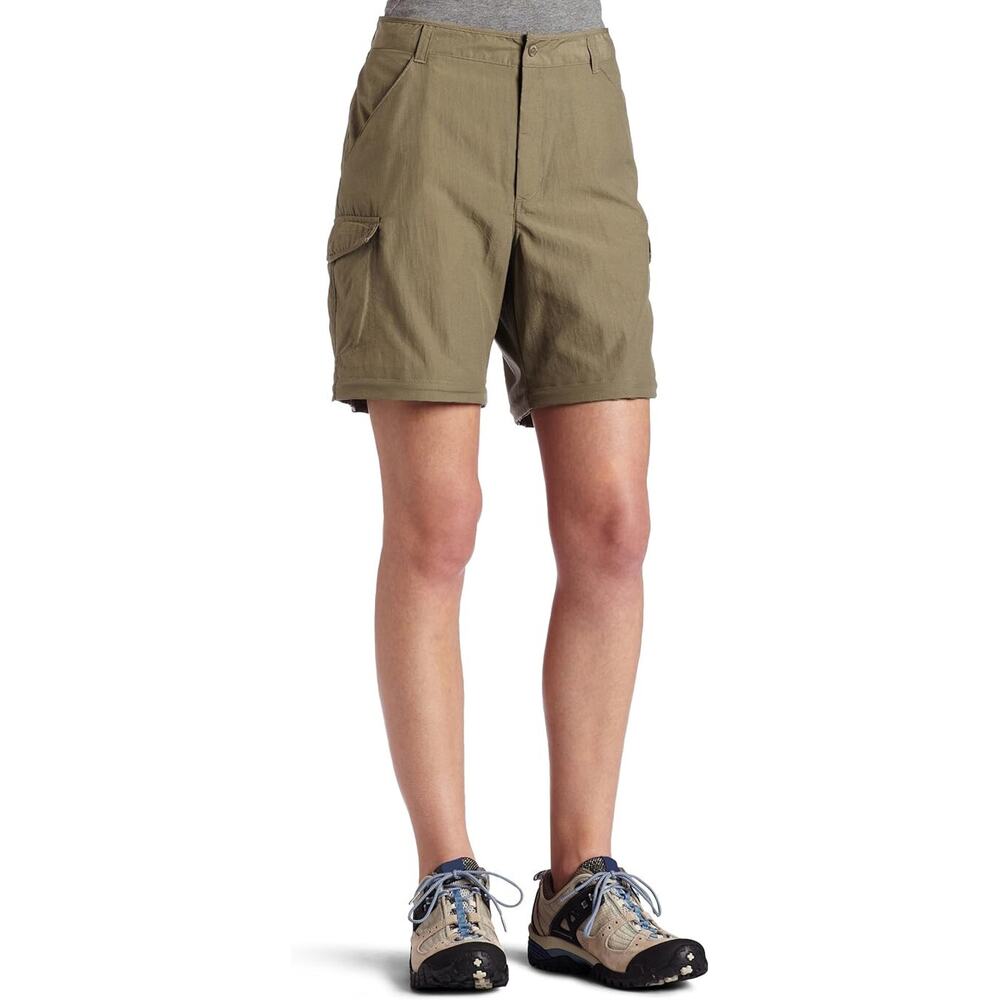 Columbia Women's Aruba III Convertible Pant Green UPF Zip Off Shorts Size XL - Picture 4 of 12